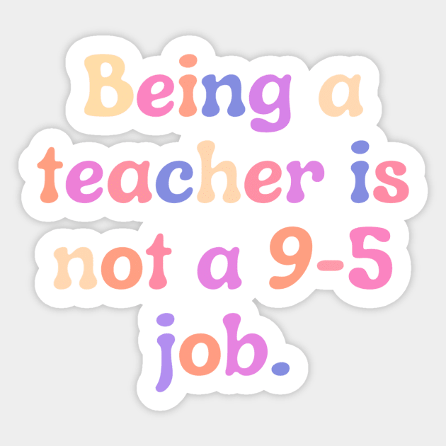 Life of a teacher - inspiring teacher quote Sticker by PickHerStickers